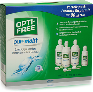 Opti-free Pure Moist 3x300ml + 90ml
