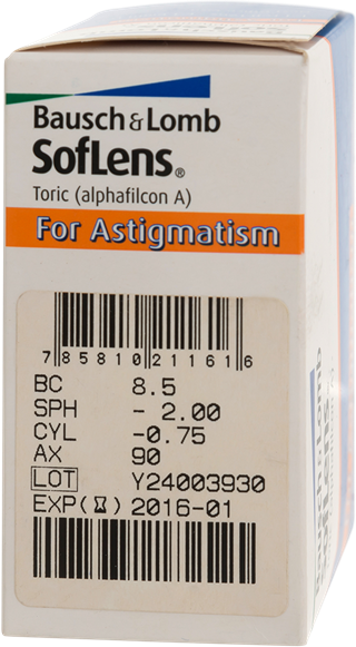 Soflens Toric For astigmatism