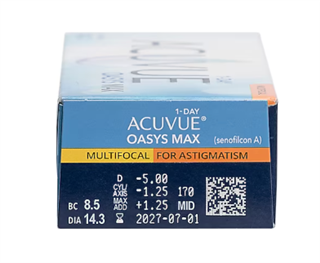 ACUVUE Oasys MAX 1-Day Multifocal for Astigmatism 30Pk
